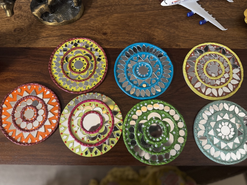 MDF Lipan Art Coasters - Set of 4